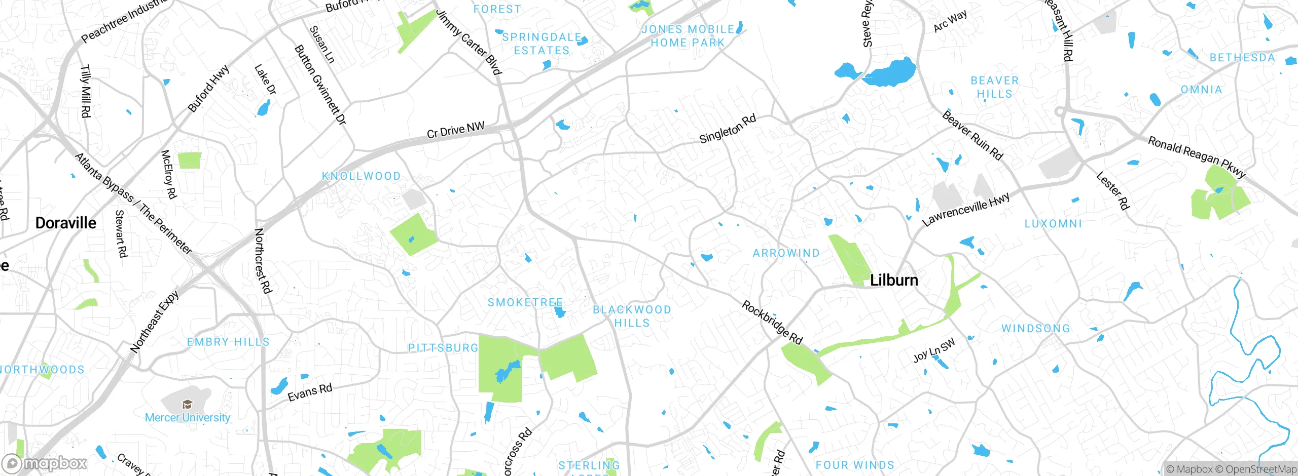 Map showing approximate location