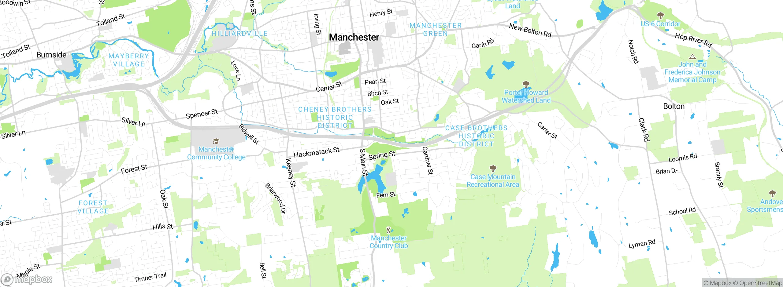 Map showing approximate location