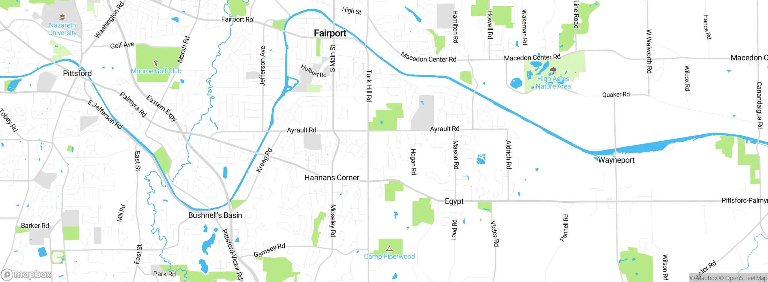 Map showing approximate location