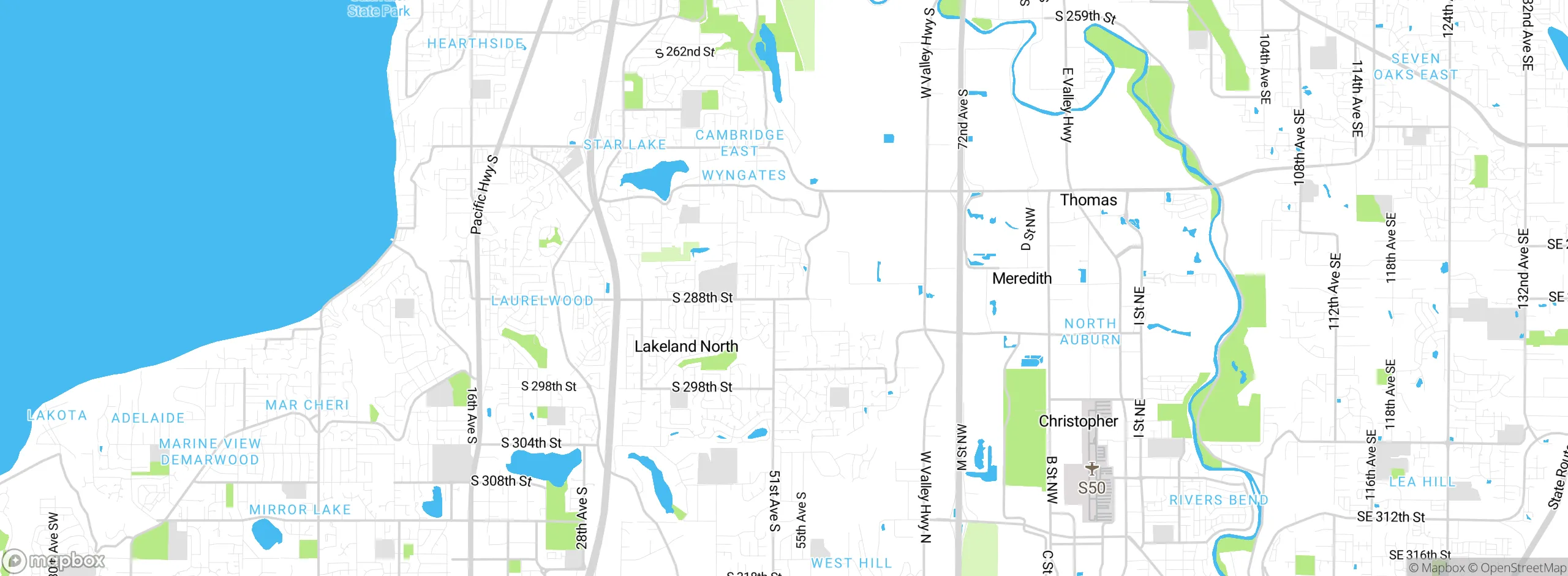 Map showing approximate location