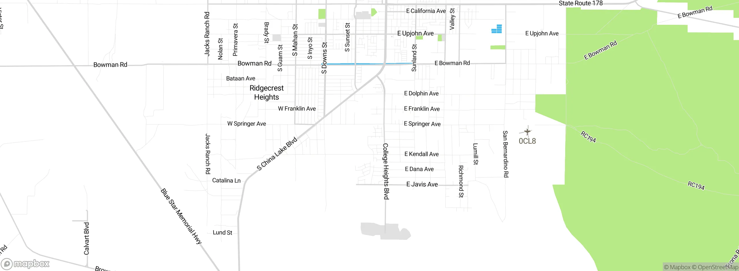 Map showing approximate location