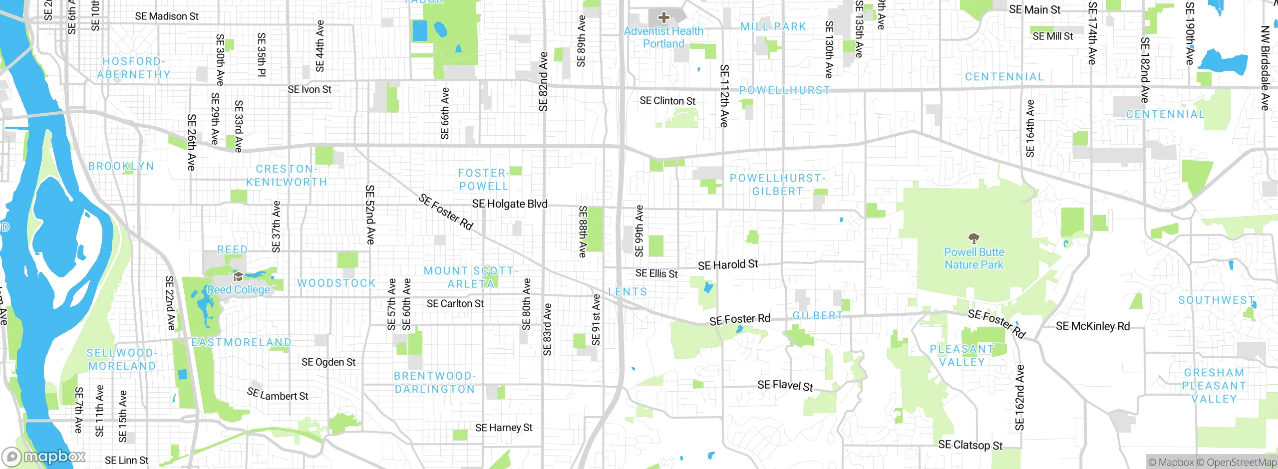 Map showing approximate location