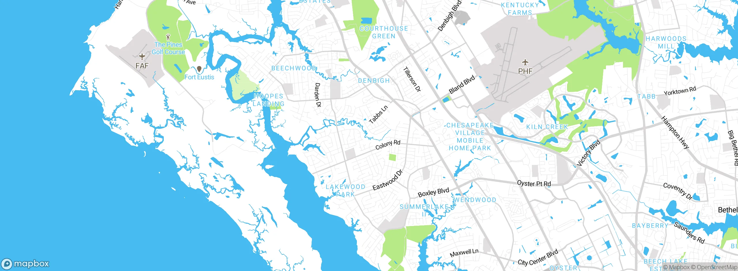 Map showing approximate location