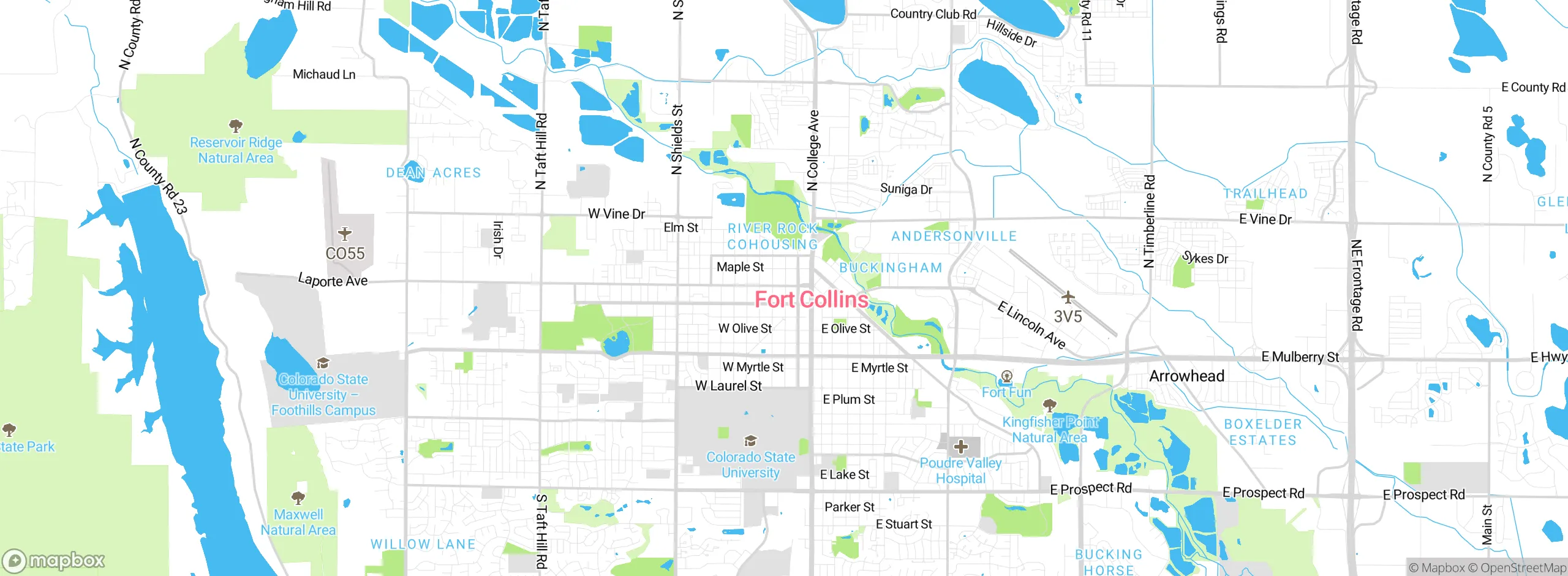 Map showing approximate location