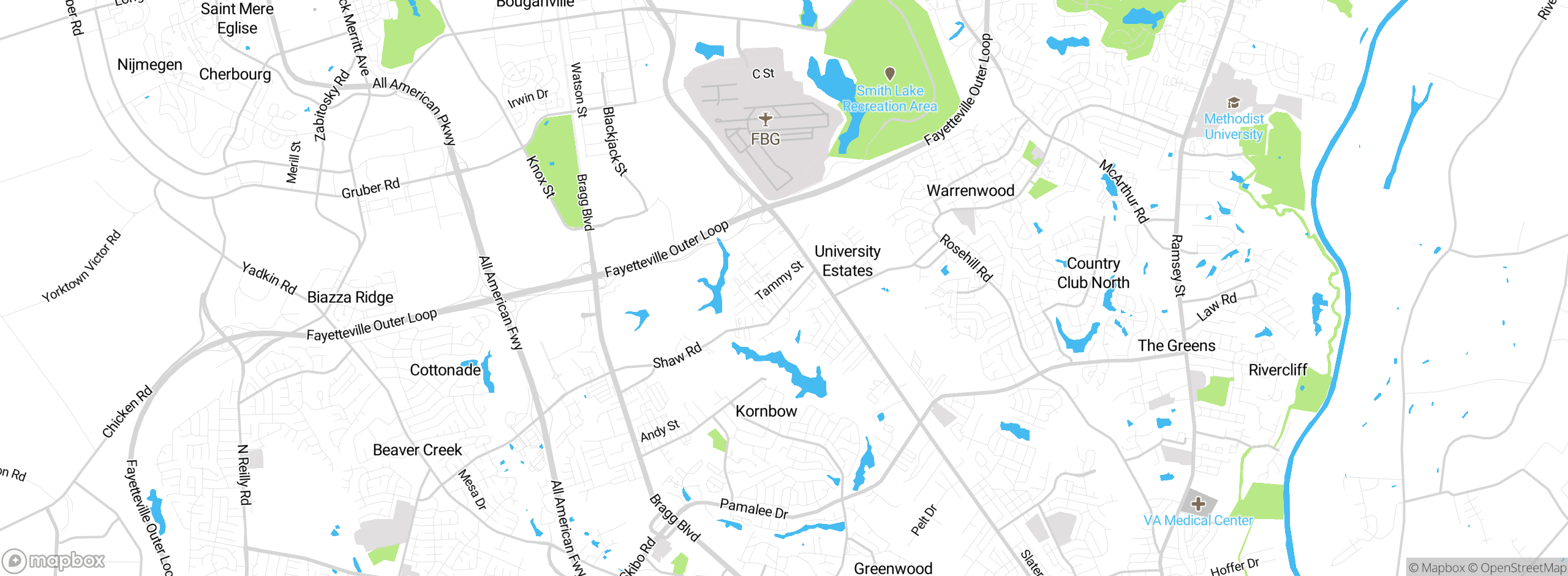 Map showing approximate location