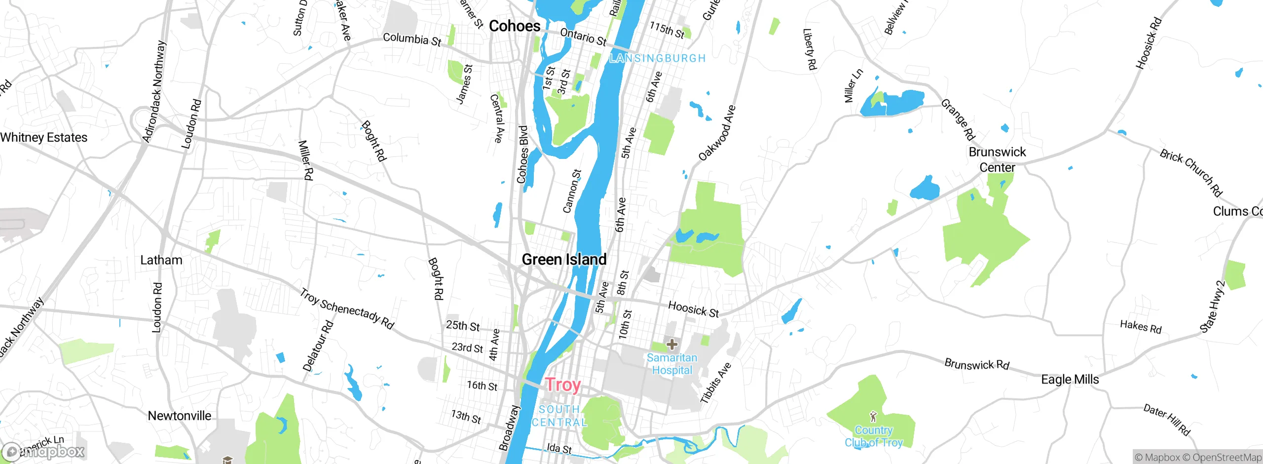 Map showing approximate location