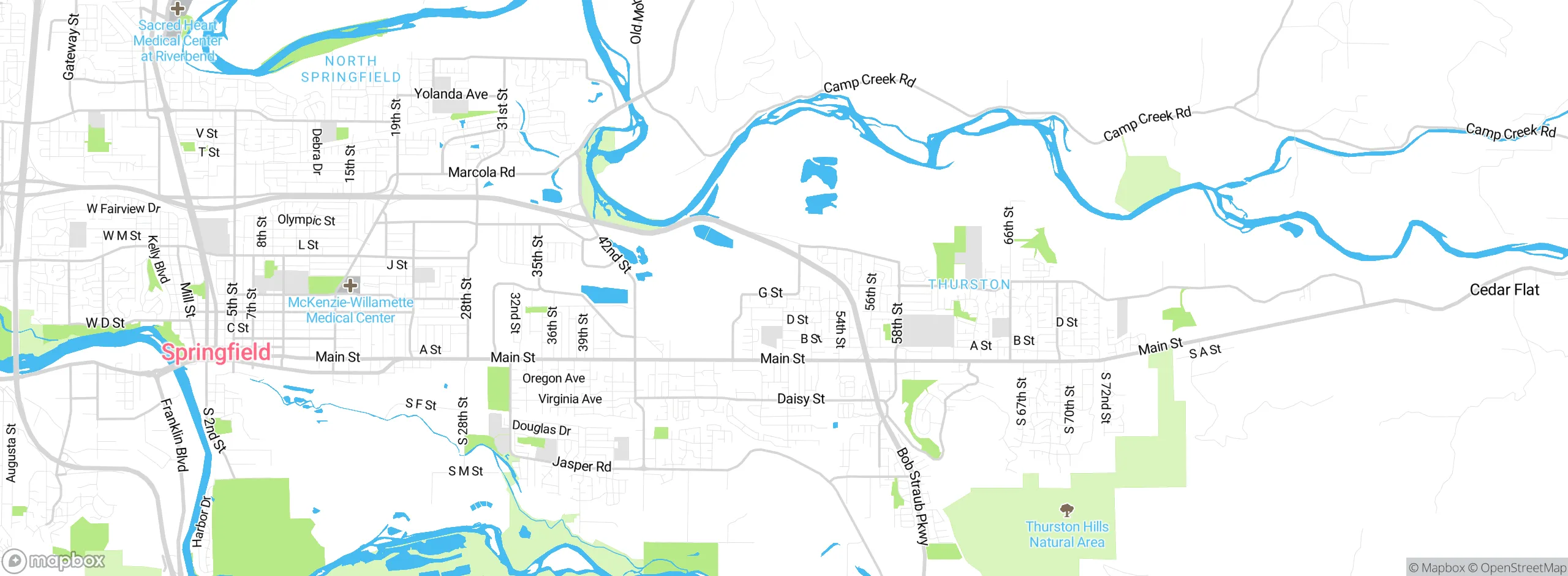 Map showing approximate location