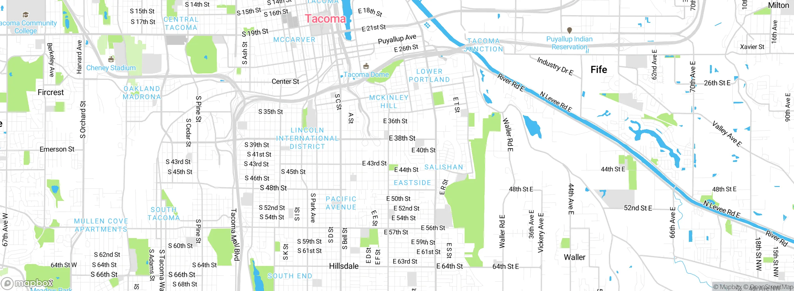 Map showing approximate location