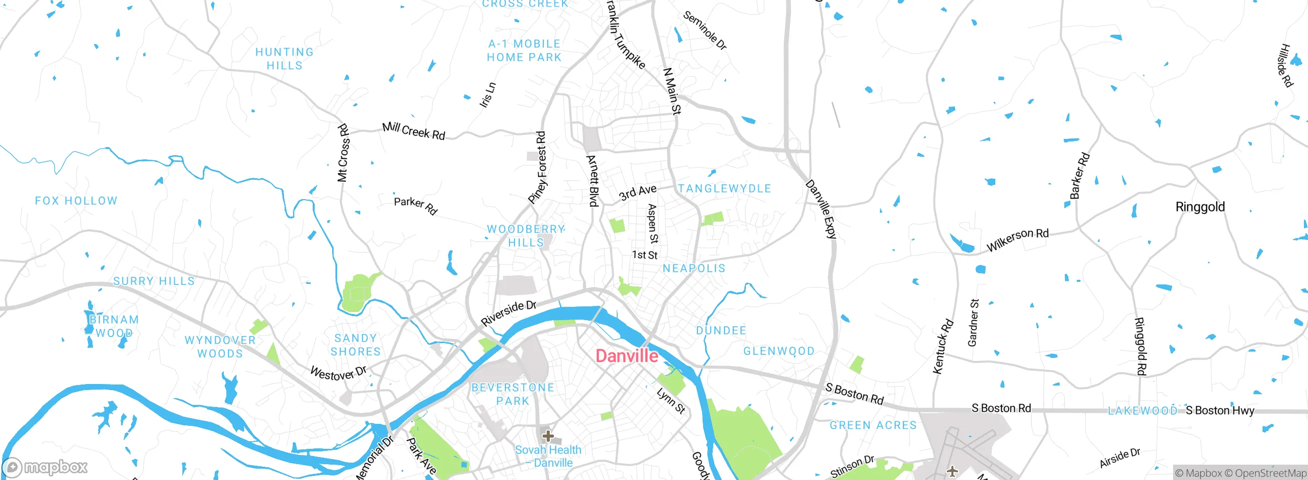Map showing approximate location