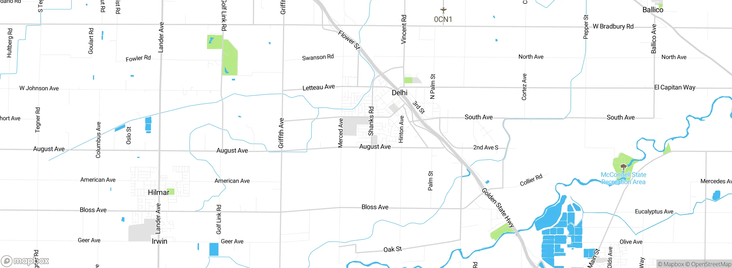 Map showing approximate location