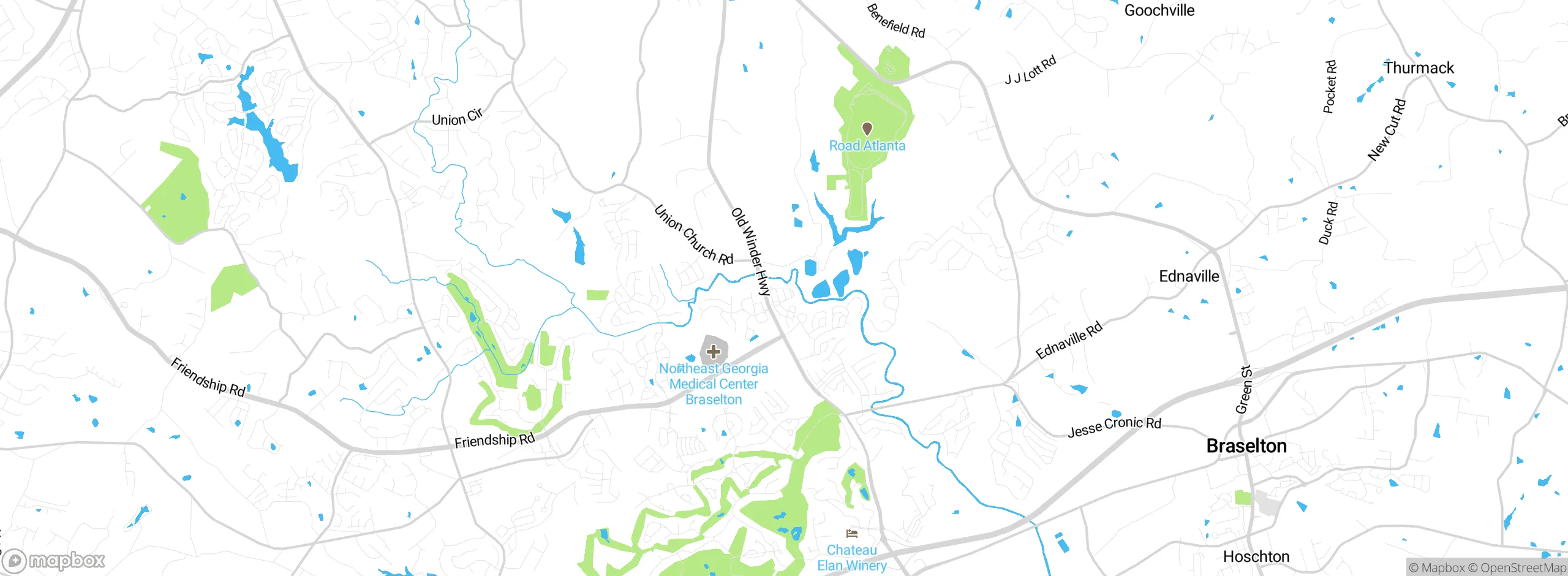 Map showing approximate location