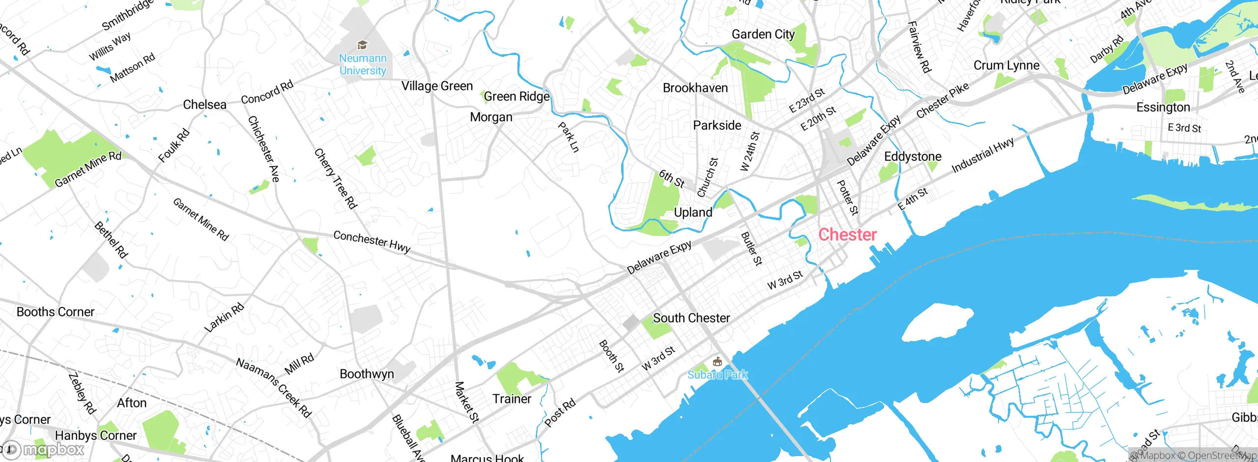 Map showing approximate location