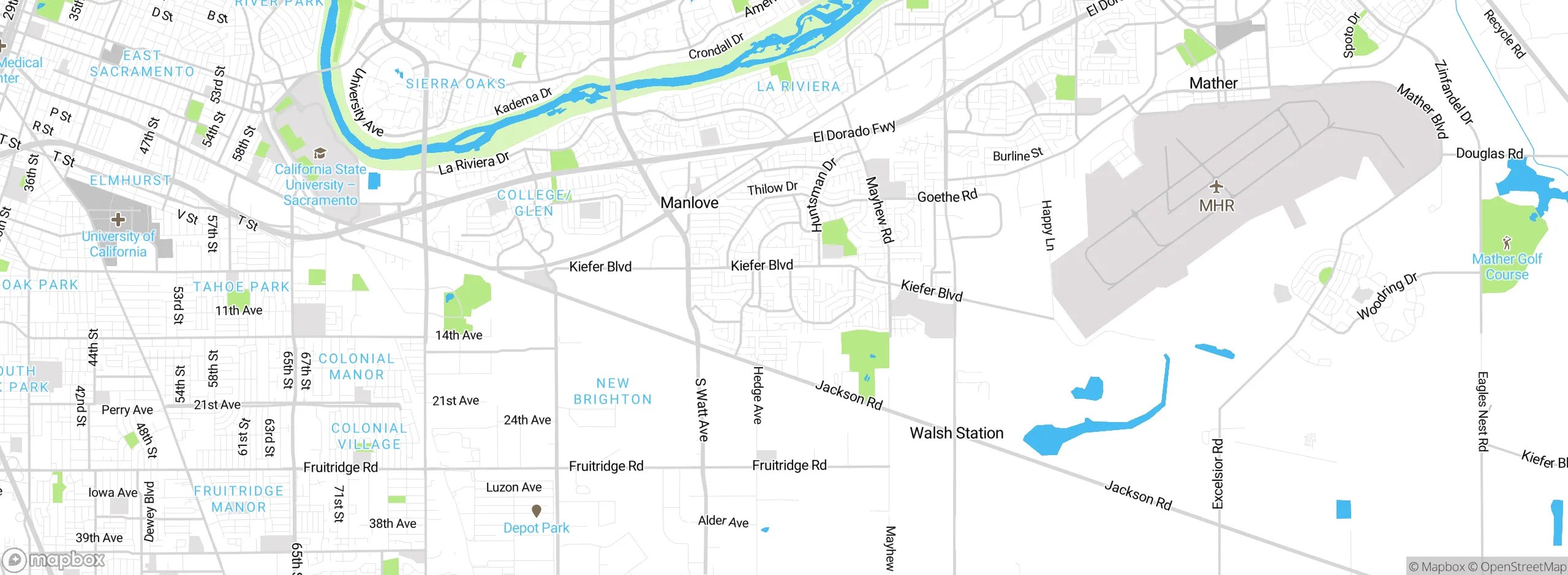 Map showing approximate location