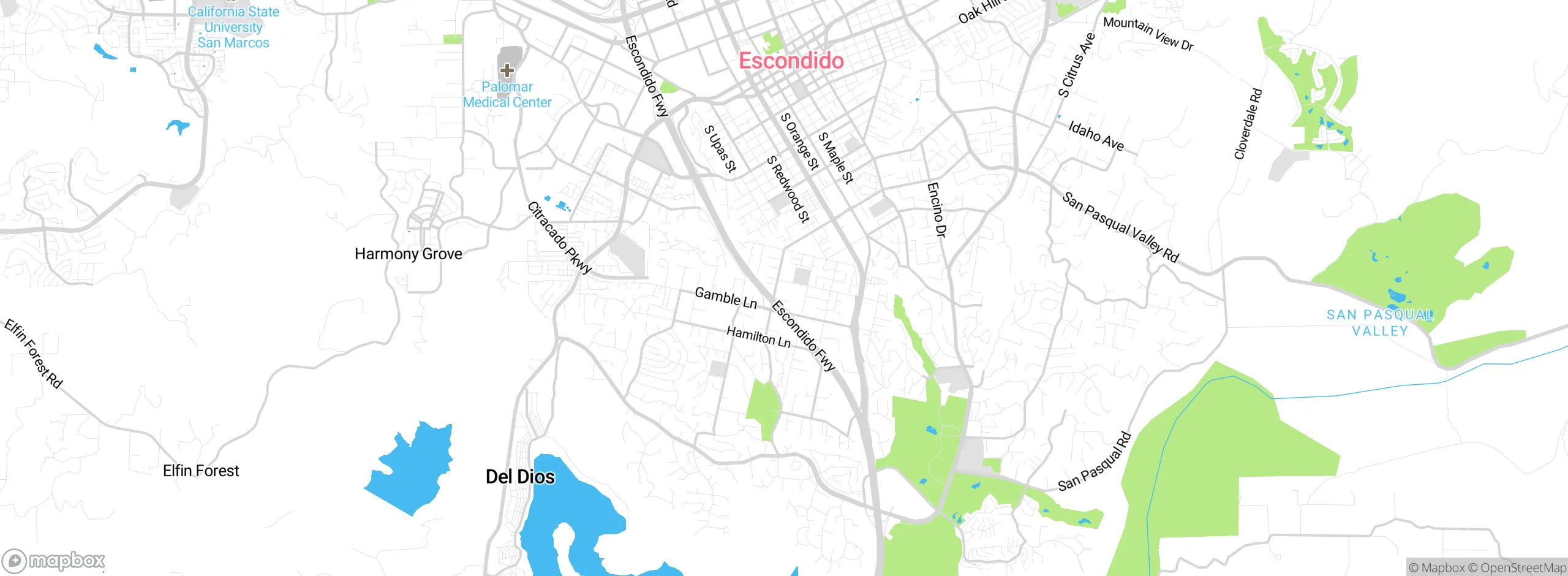 Map showing approximate location