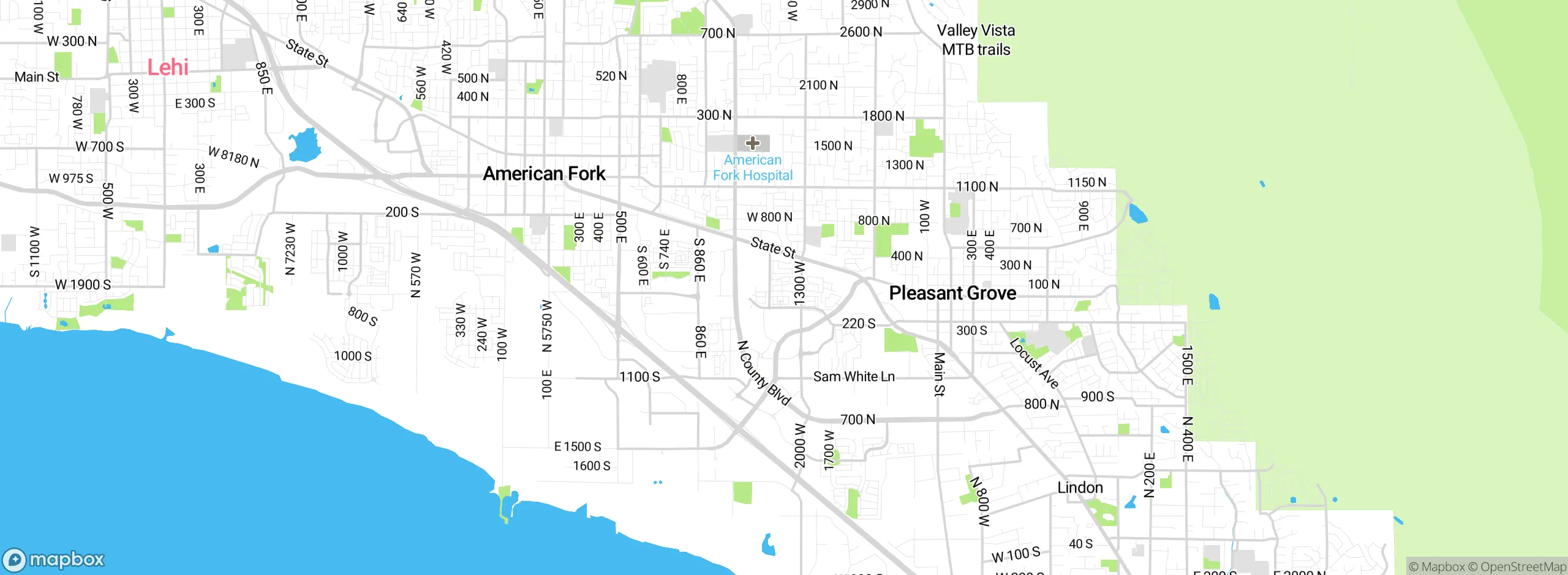 Map showing approximate location
