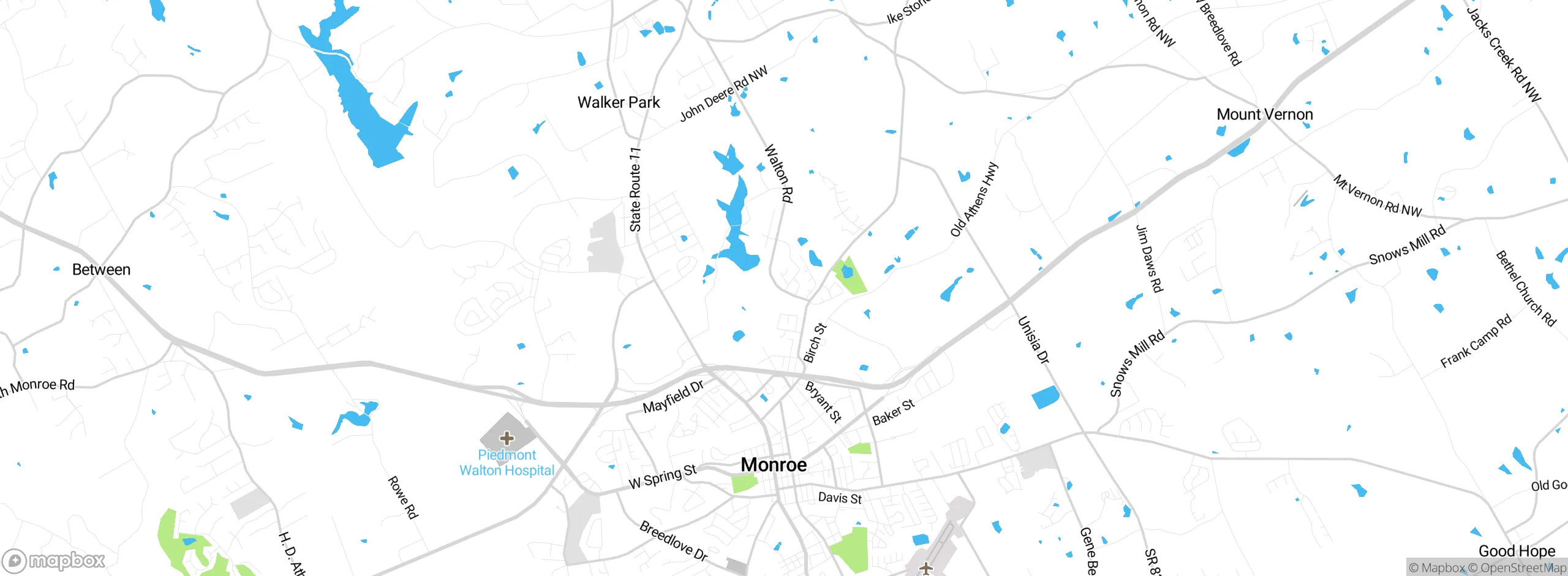 Map showing approximate location