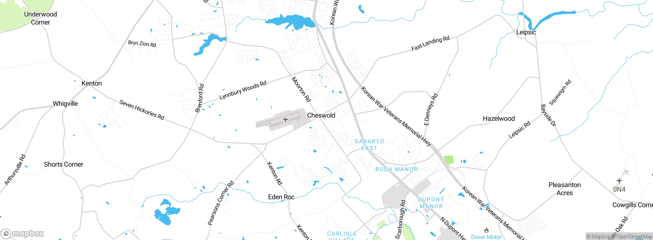 Map showing approximate location