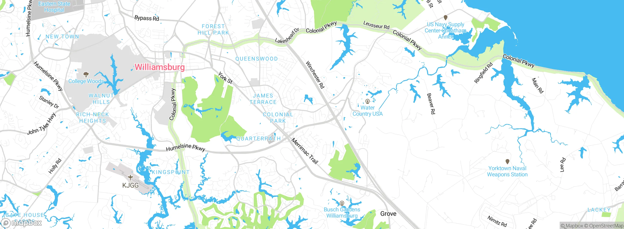 Map showing approximate location