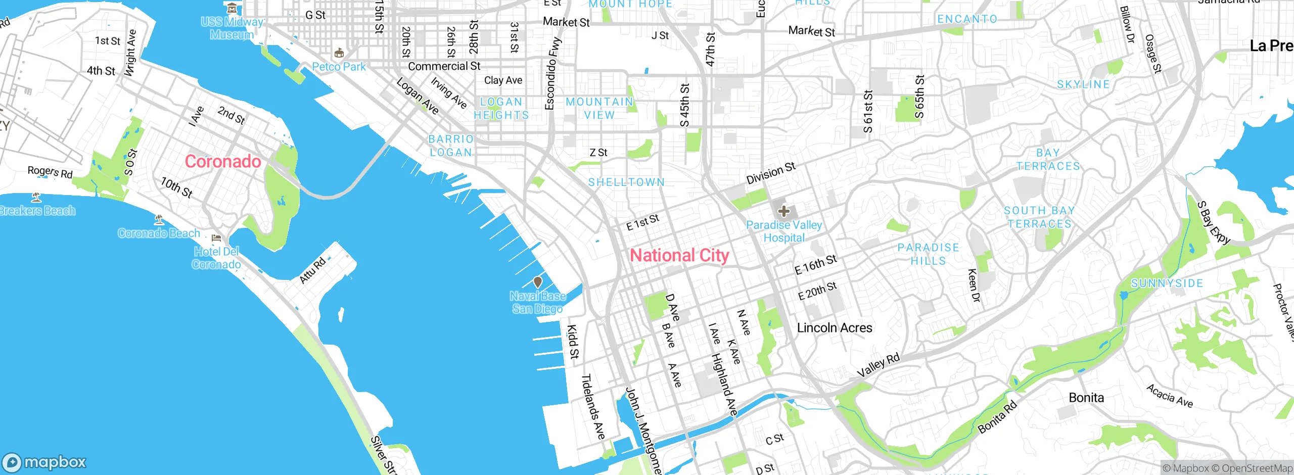 Map showing approximate location