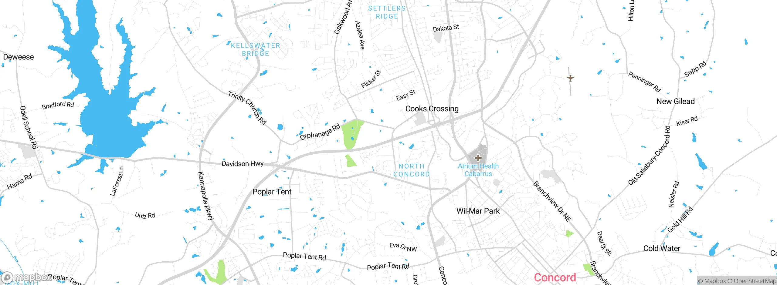 Map showing approximate location