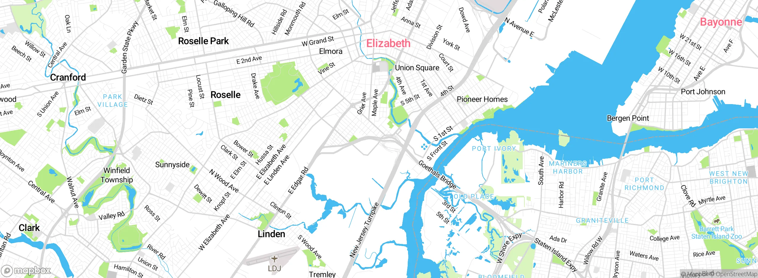 Map showing approximate location