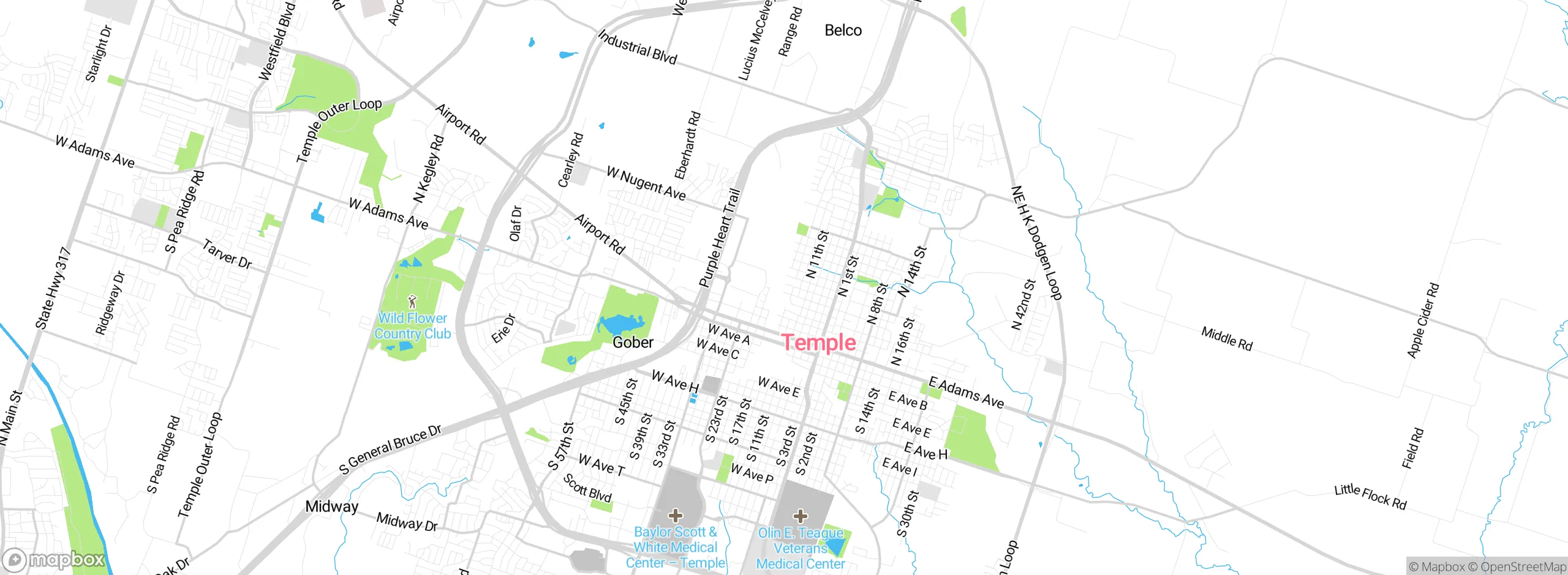 Map showing approximate location