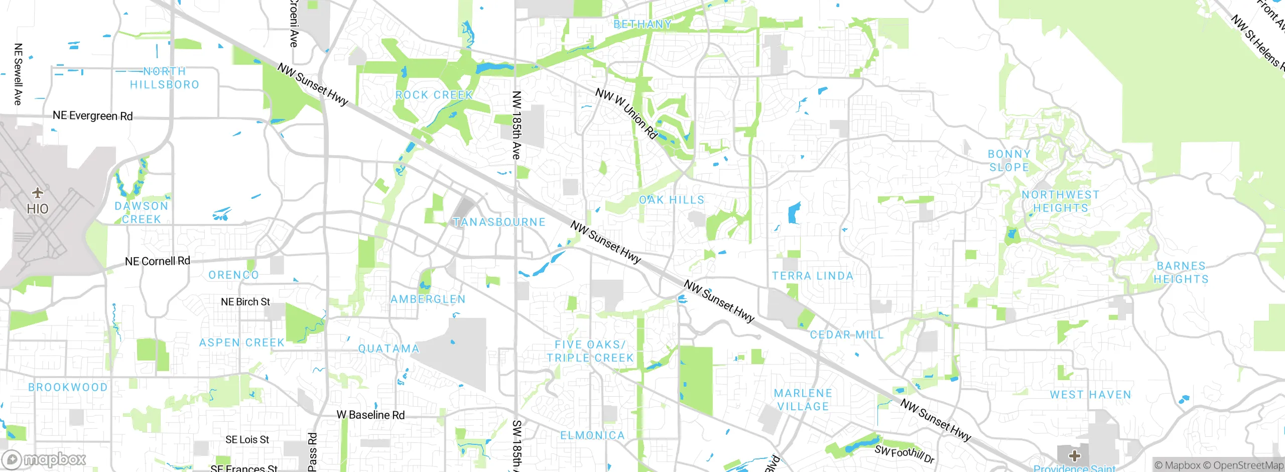 Map showing approximate location
