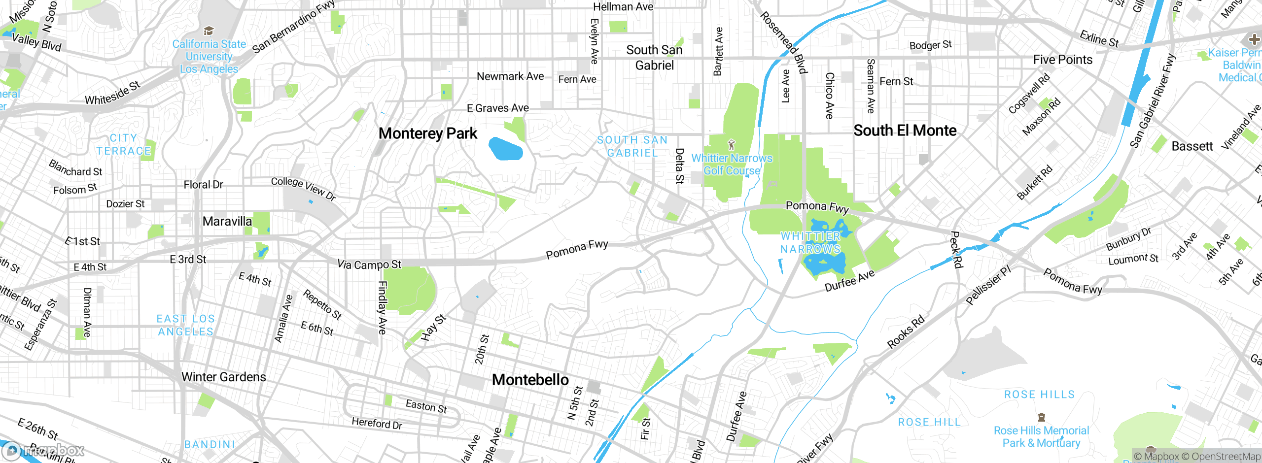 Map showing approximate location