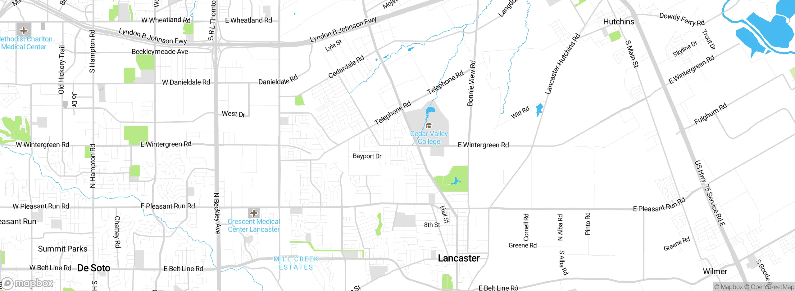 Map showing approximate location
