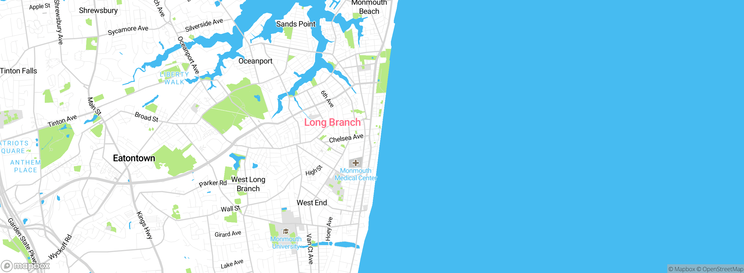 Map showing approximate location