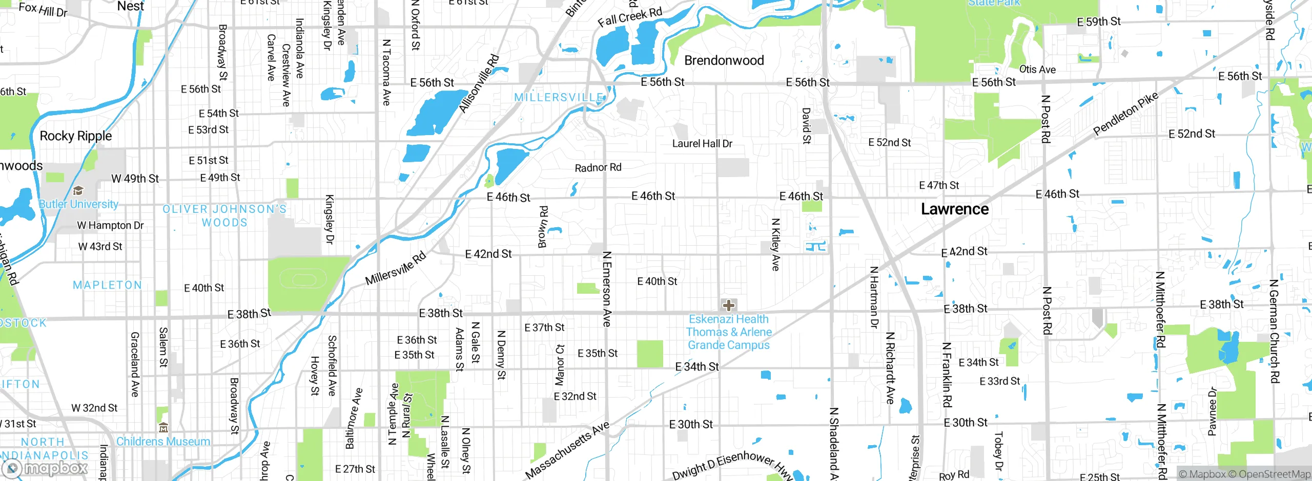 Map showing approximate location