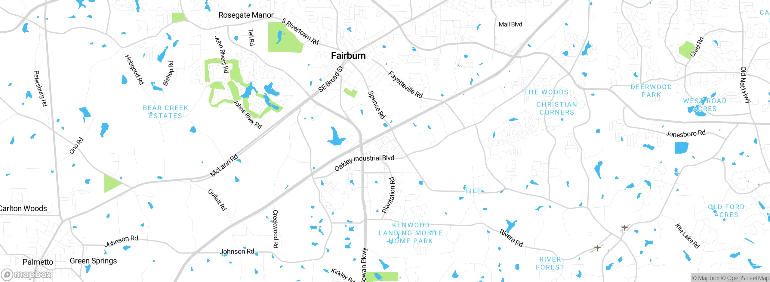 Map showing approximate location