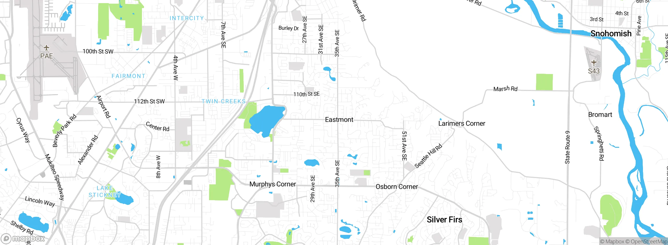 Map showing approximate location