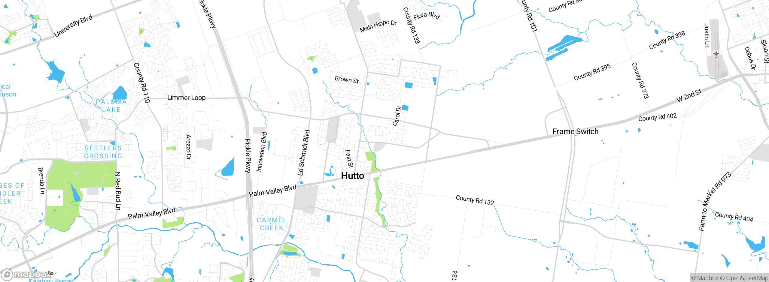 Map showing approximate location