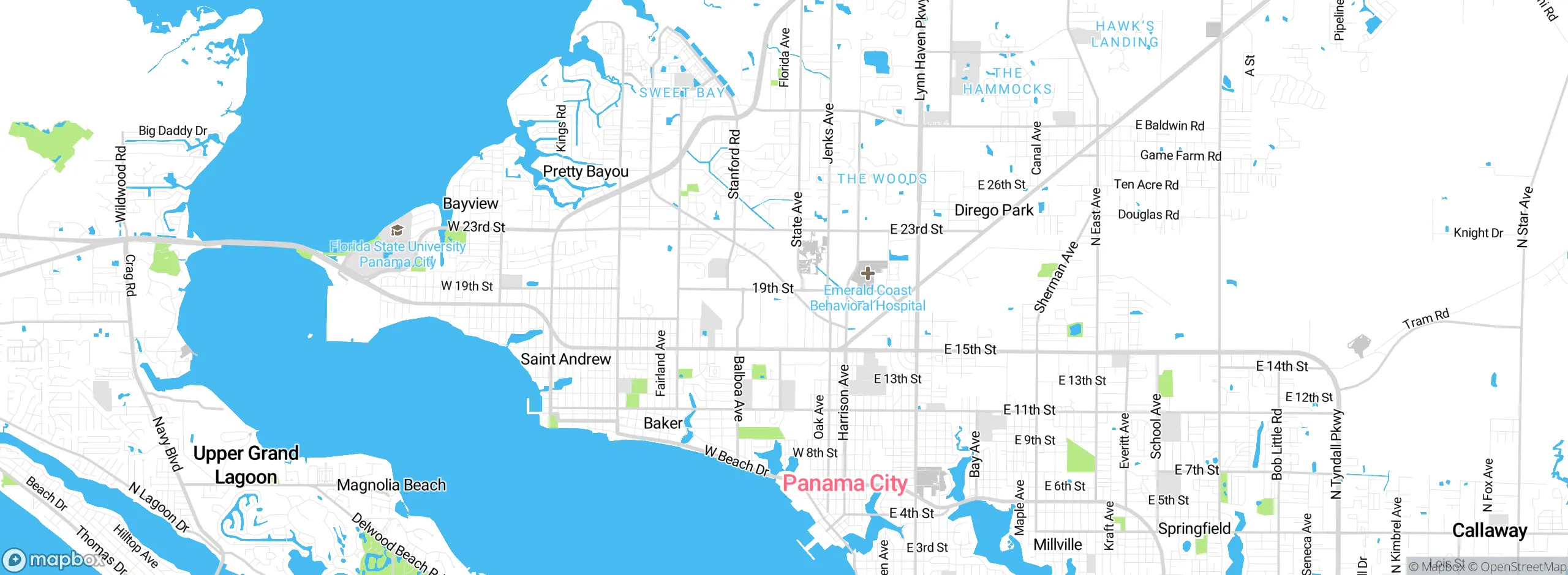Map showing approximate location