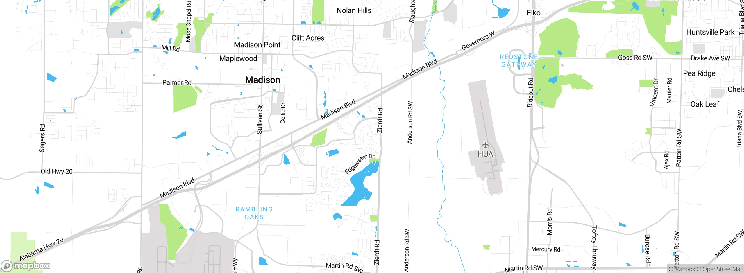 Map showing approximate location