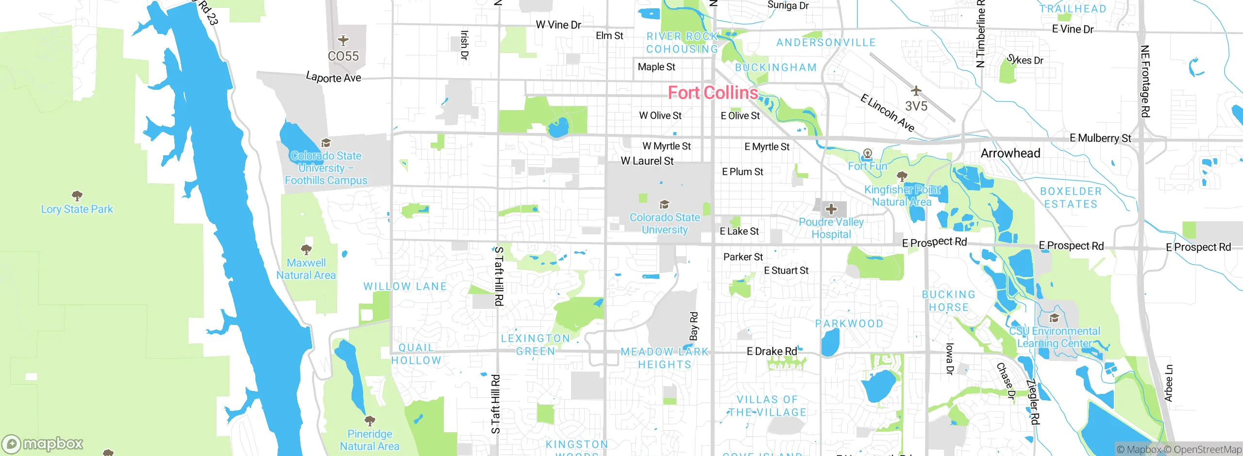 Map showing approximate location