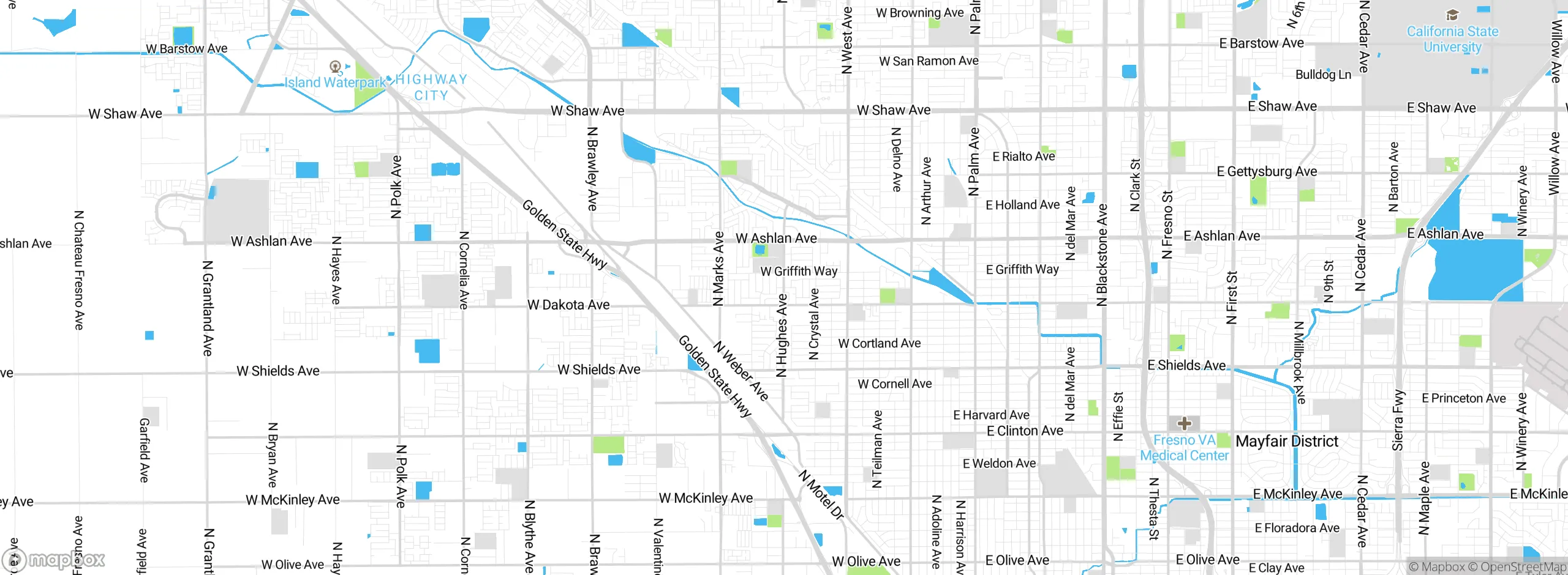 Map showing approximate location