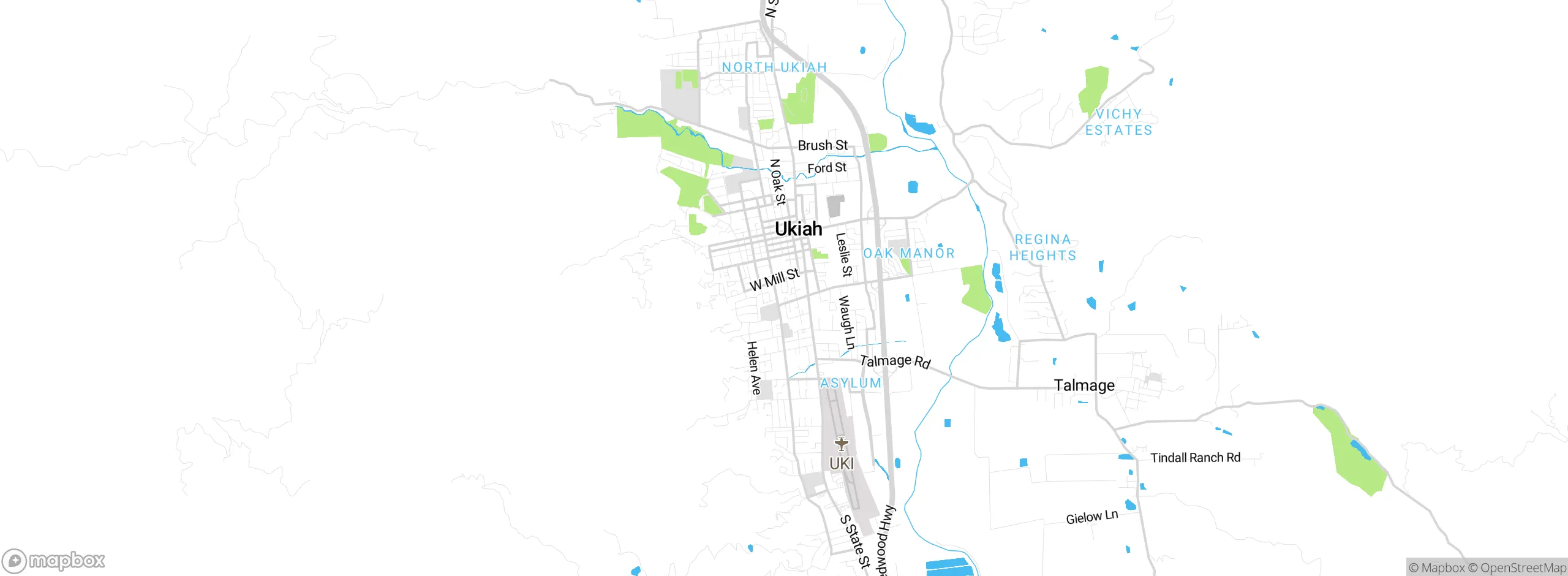 Map showing approximate location