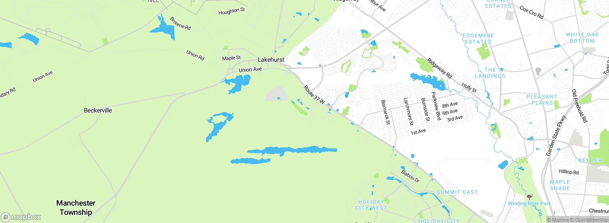 Map showing approximate location
