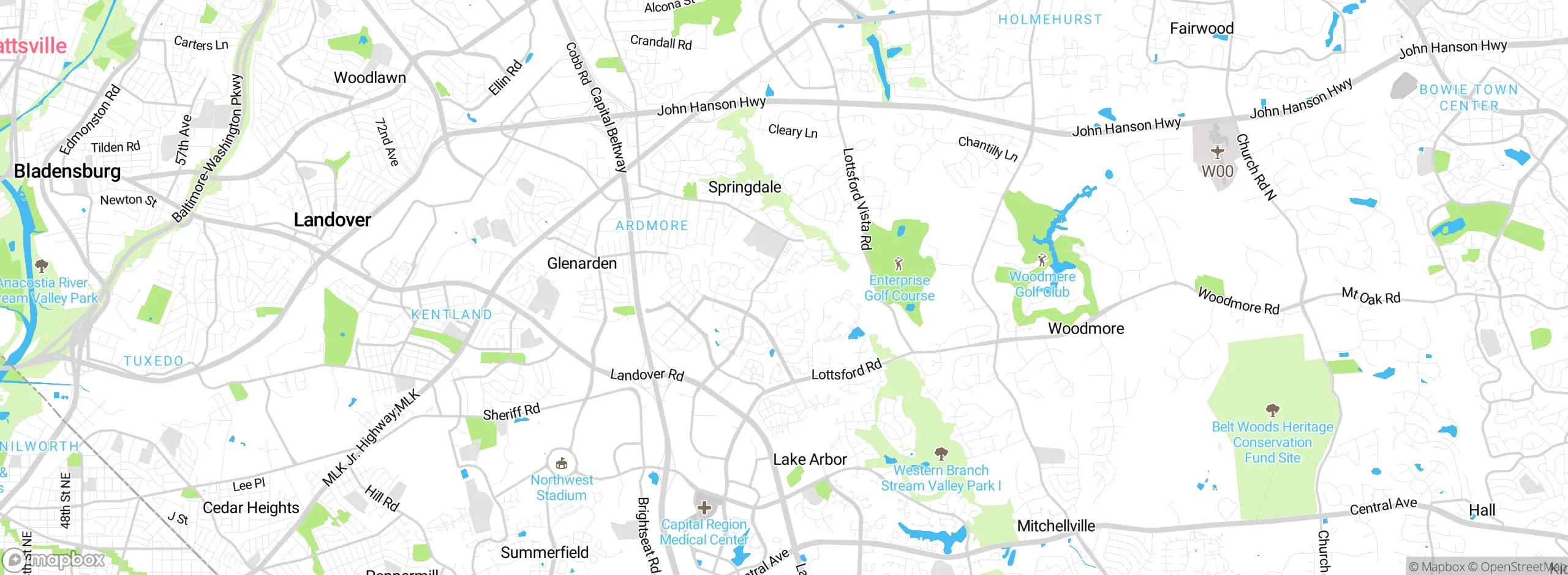 Map showing approximate location