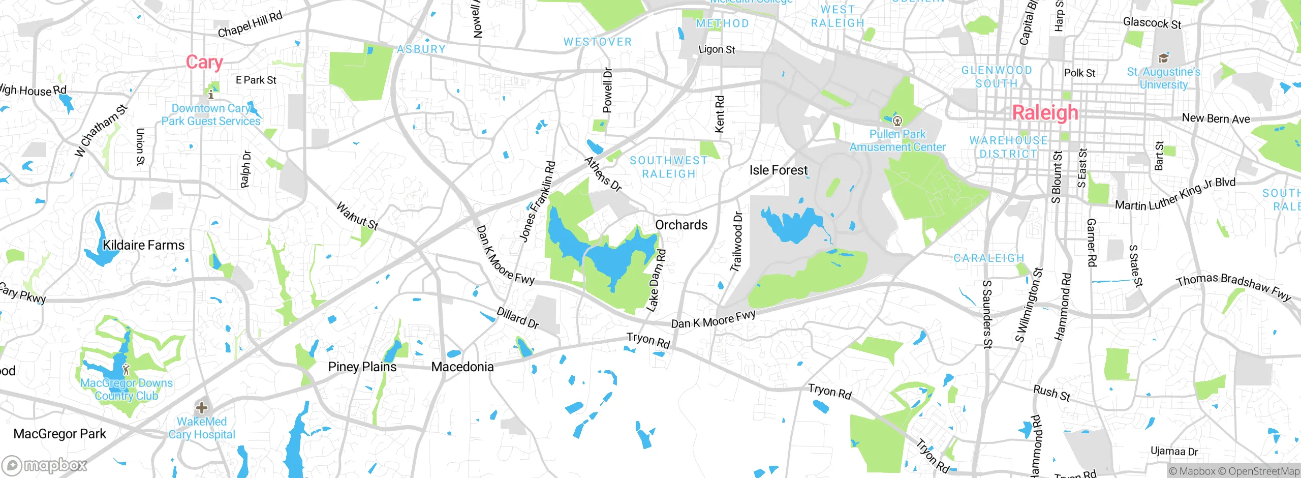 Map showing approximate location