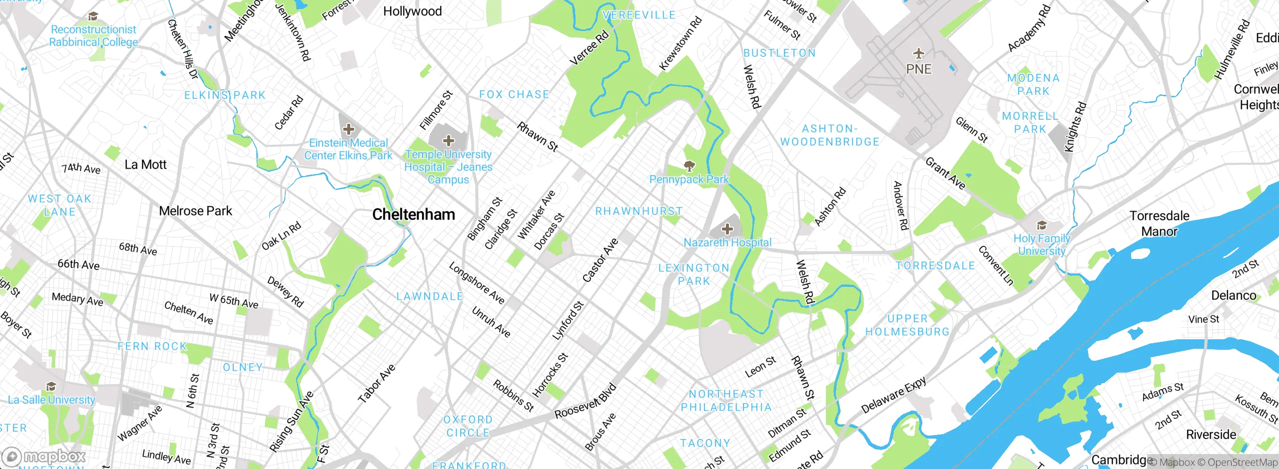 Map showing approximate location