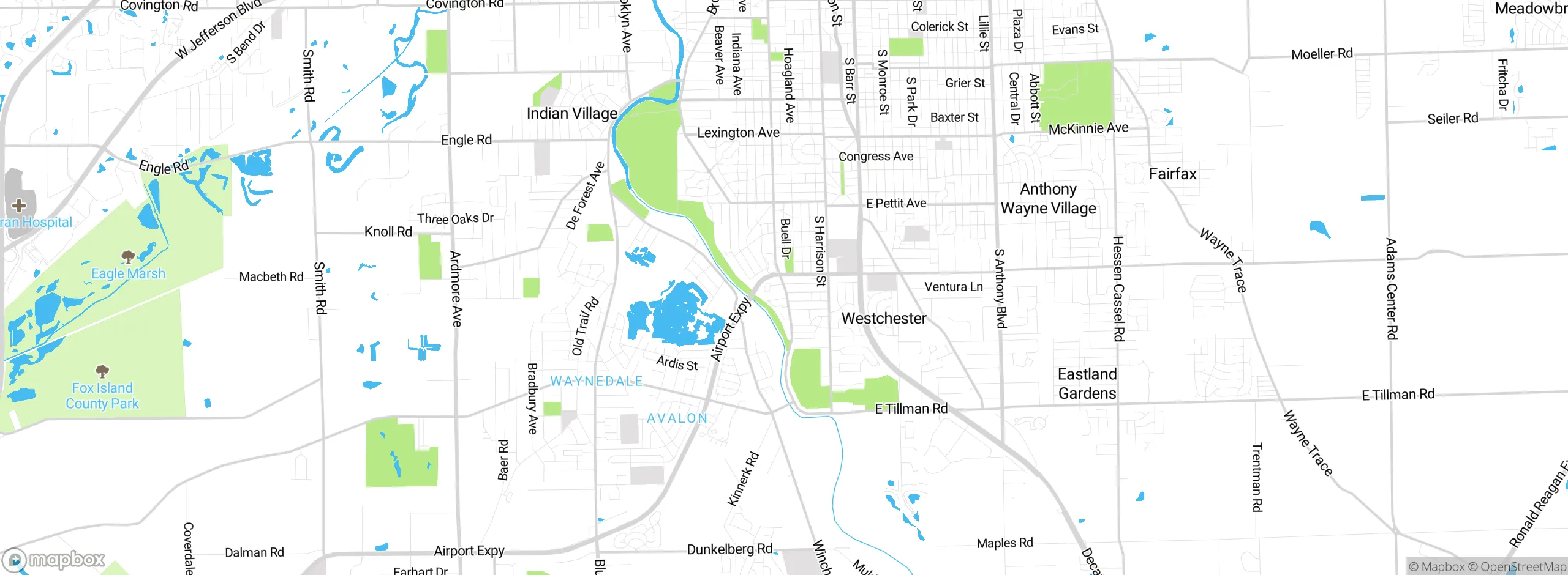 Map showing approximate location