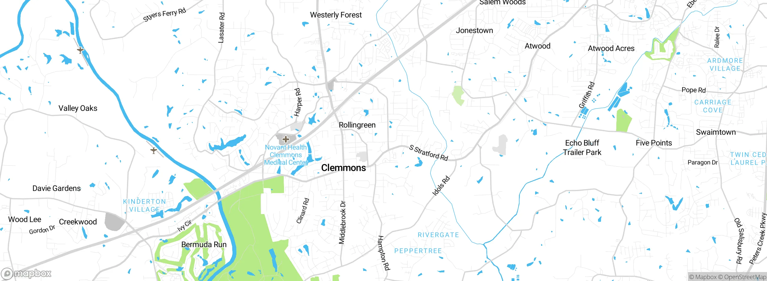 Map showing approximate location