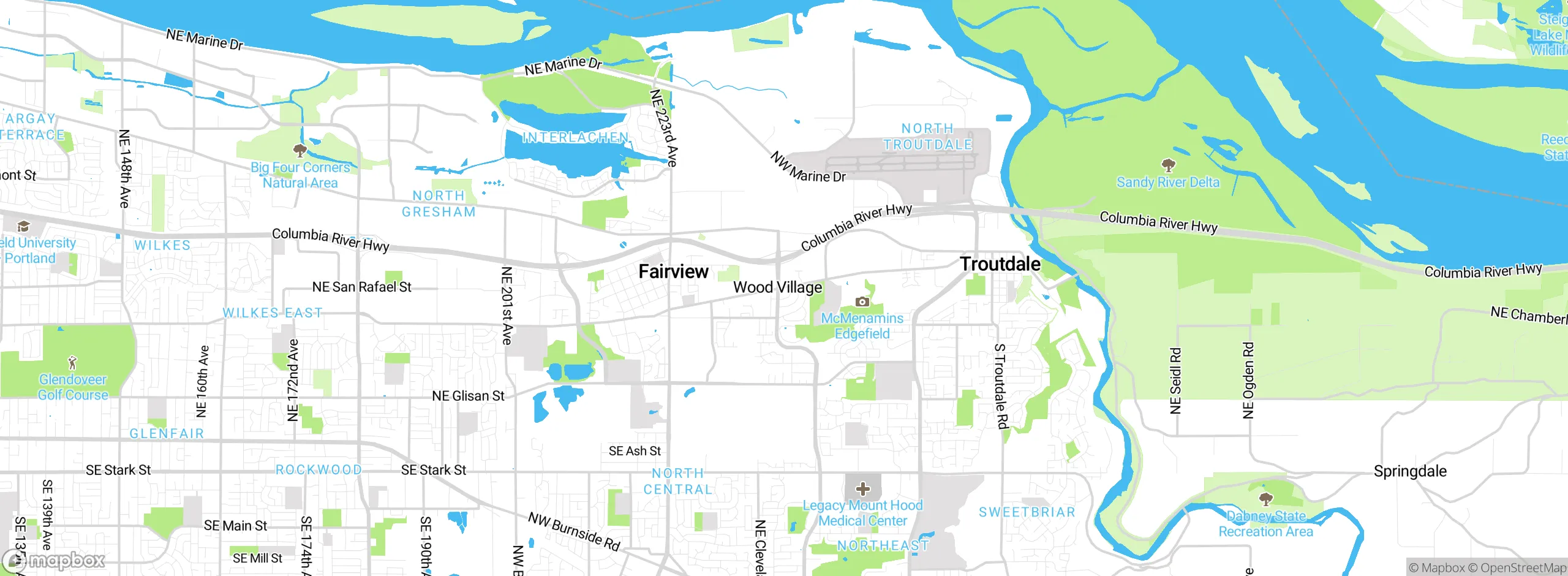 Map showing approximate location