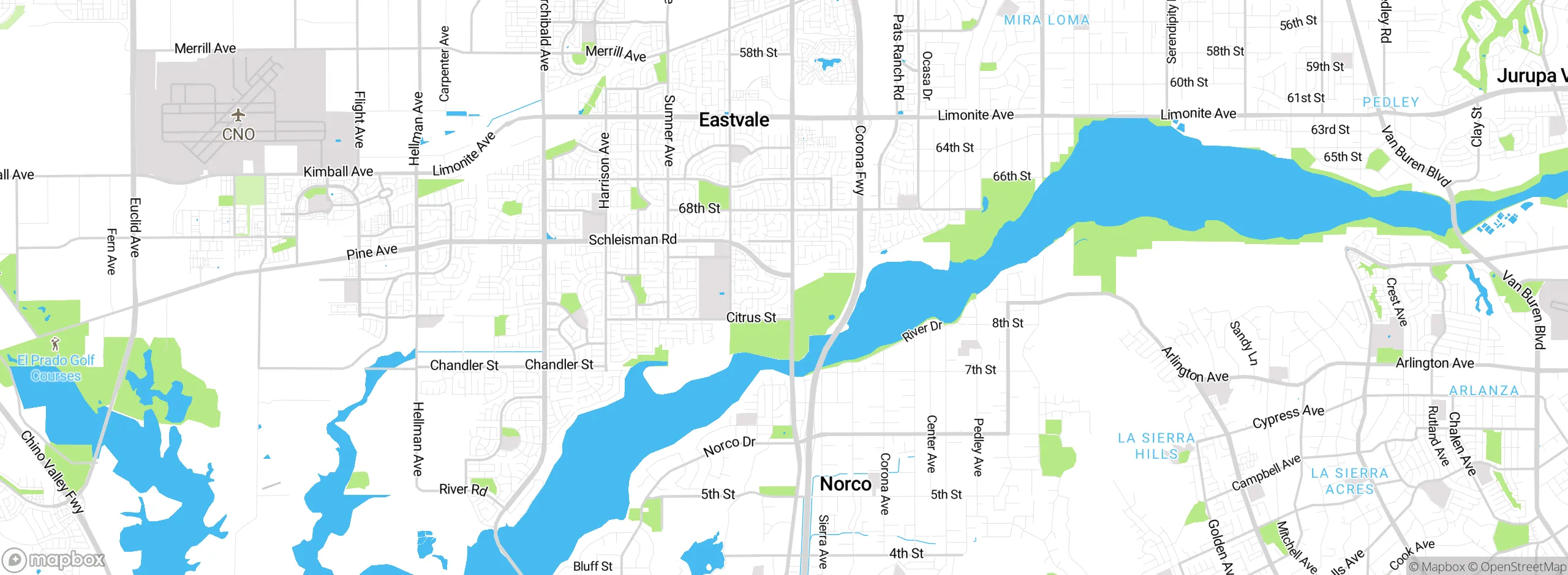 Map showing approximate location