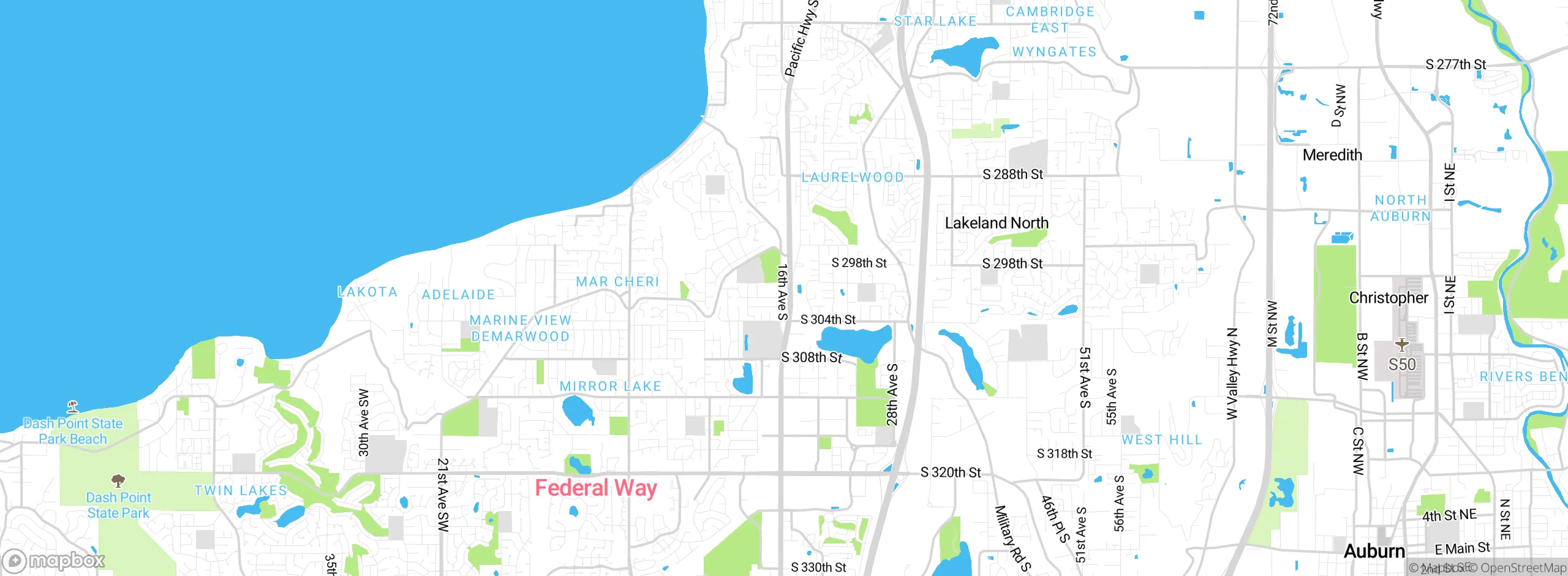 Map showing approximate location
