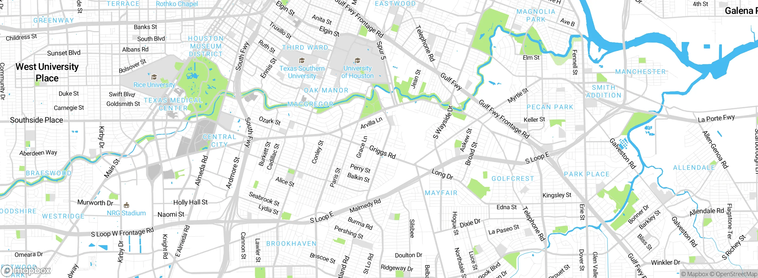 Map showing approximate location