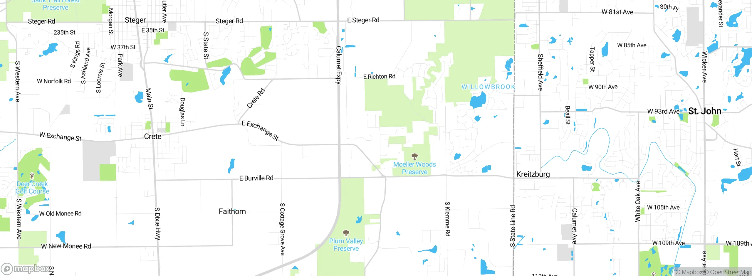 Map showing approximate location